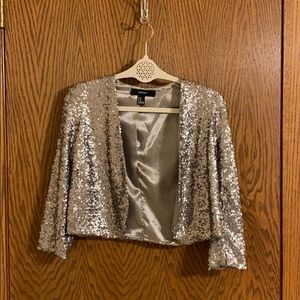 Forever 21 silver sequined jacket